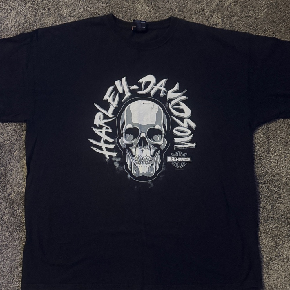 Harley-Davidson Black Skull Graphic Tee